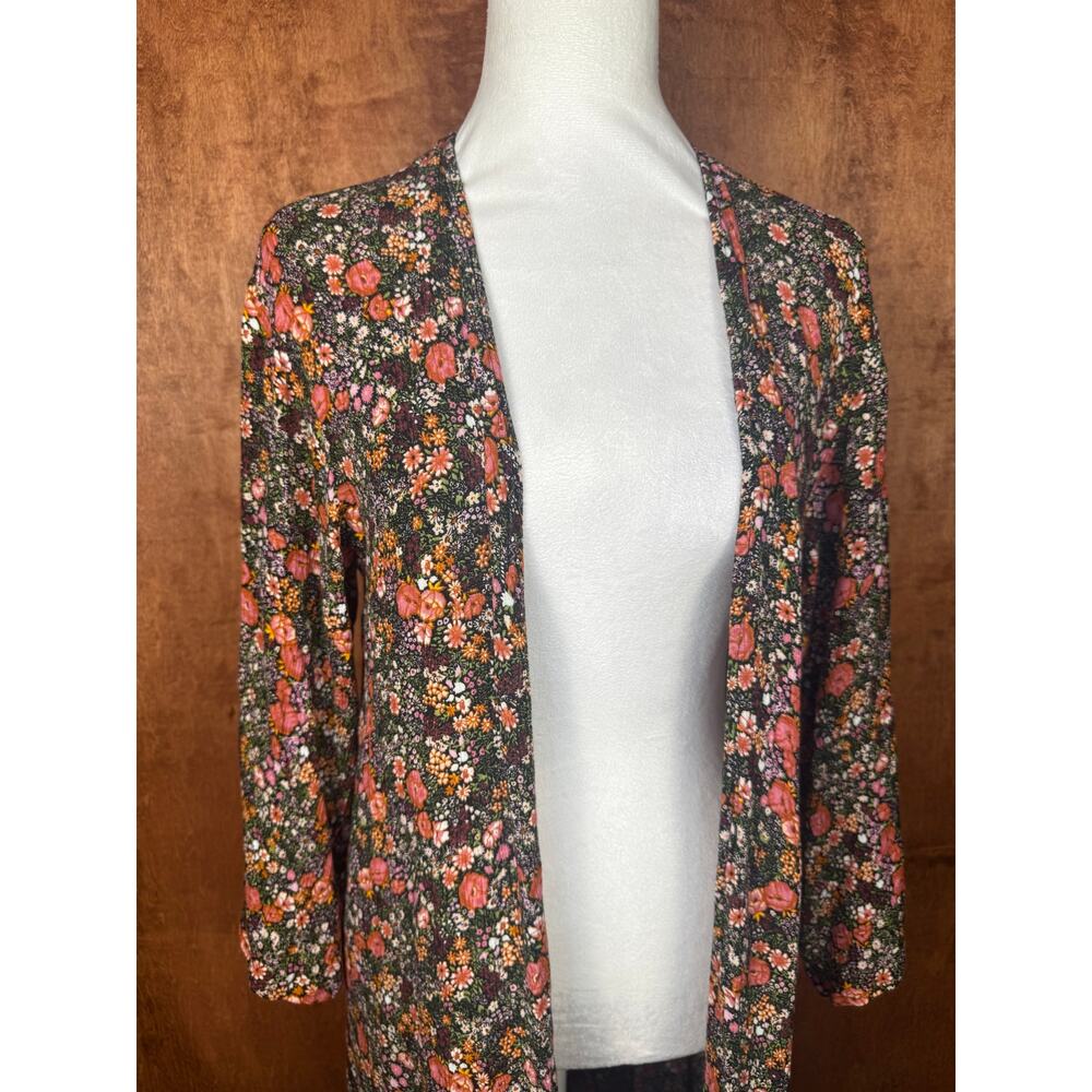 Jessica Simpson SMALL Garden Escape LEILANI floral open front cardigan duster - Picture 10 of 14
